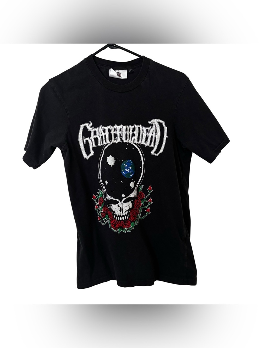 Grateful Dead 100% cotton black graphic short sleeve tshirt size Small
